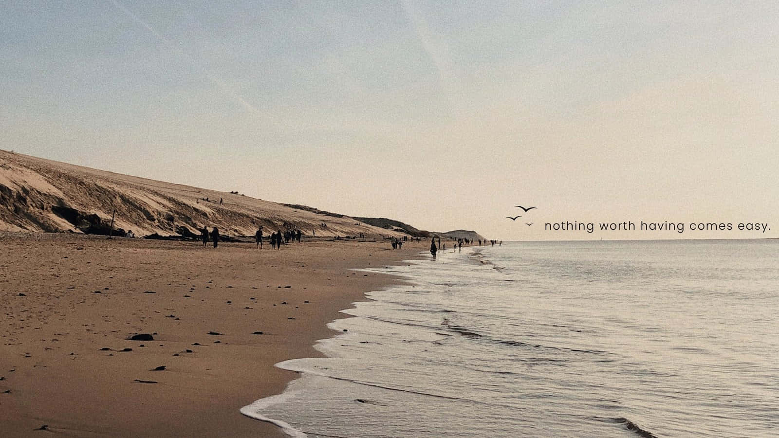 Serene_ Beach_ Scene_with_ Inspirational_ Quote Wallpaper