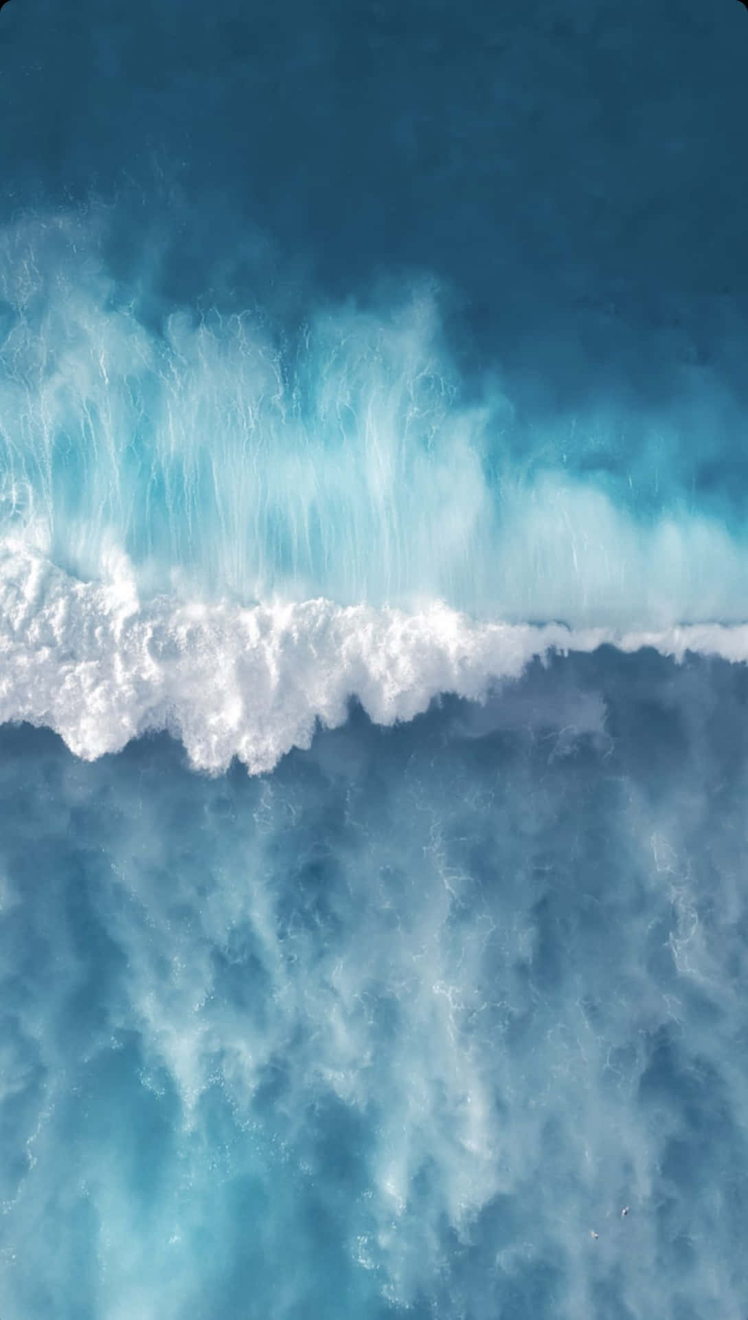 Serene_ Blue_ Ocean_ Wave_4 K_ U H D Wallpaper