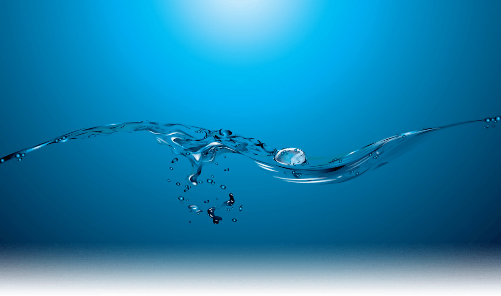 Serene Blue Water Waveand Bubbles PNG