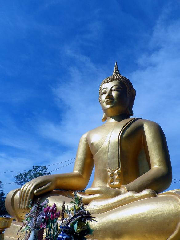 Serene Buddha Image In High Definition Wallpaper