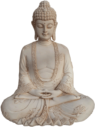 Serene Buddha Meditation Statue PNG