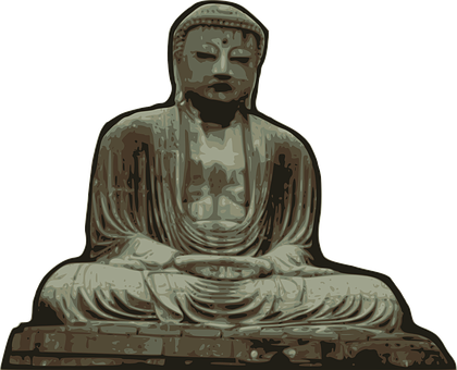 Serene_ Buddha_ Statue.png PNG