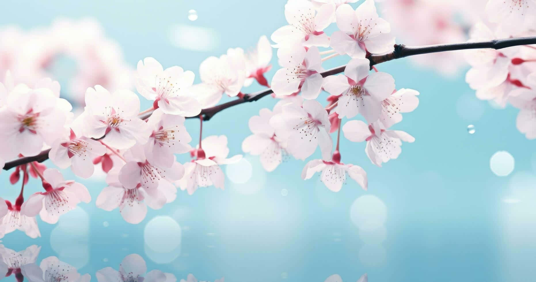 Serene_ Cherry_ Blossoms_ Background Wallpaper