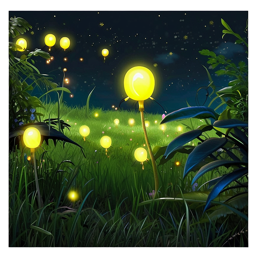 Serene Fireflies Png Qek PNG