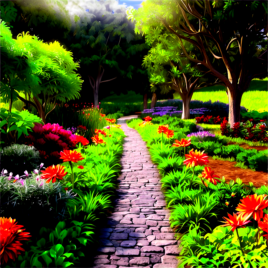 Serene Garden Trail Png 78 PNG