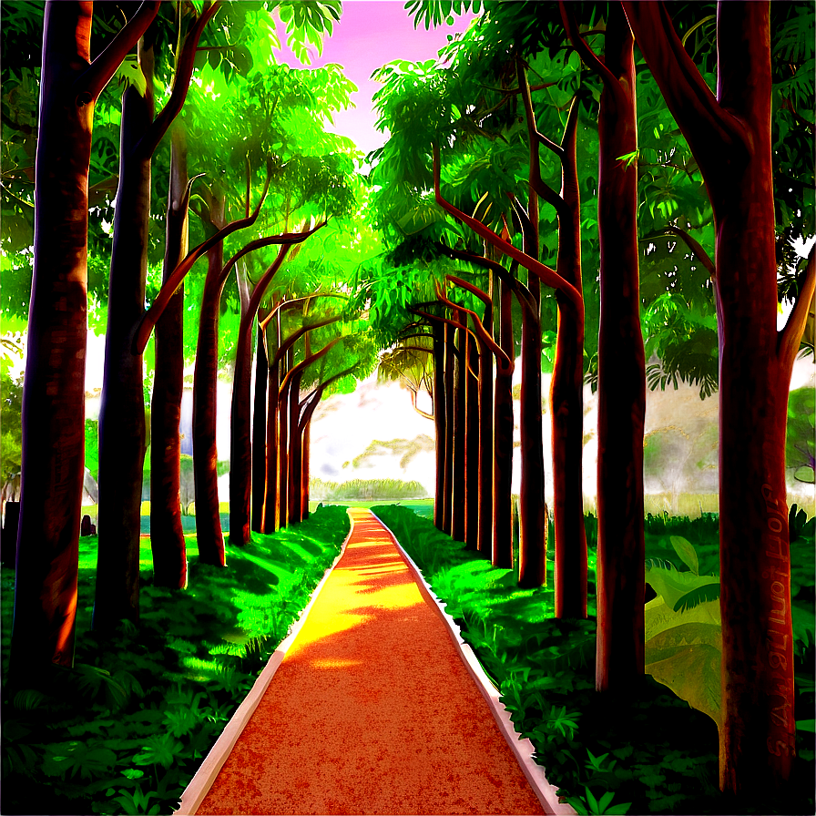 Serene Garden Trail Png Vxp68 PNG