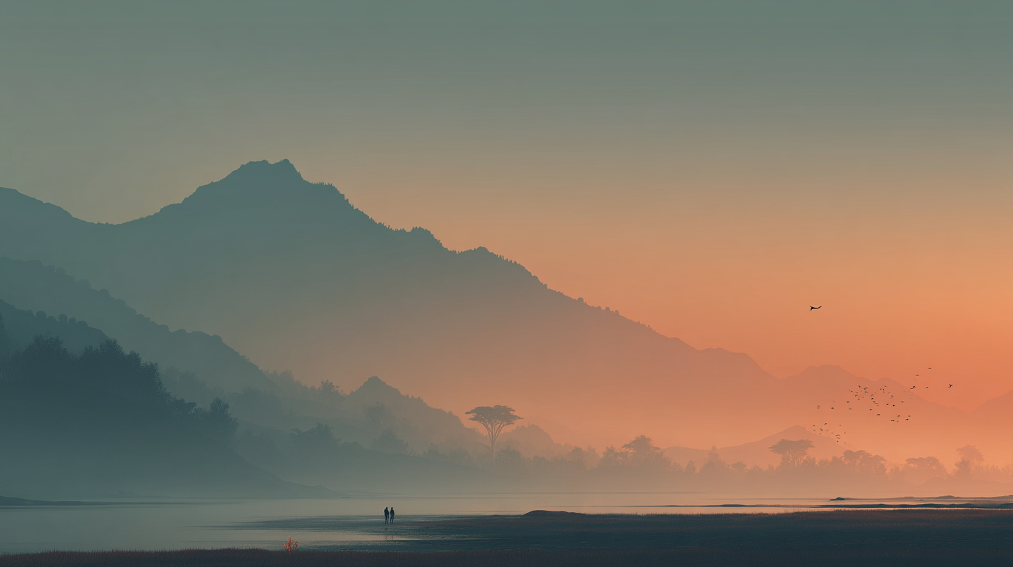 Serene Landscape V Wallpaper