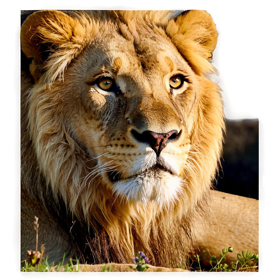 Serene Lion Gaze Png 89 PNG