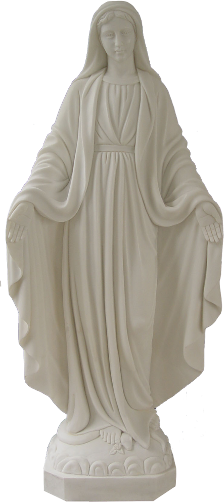 Serene Maria Statue PNG