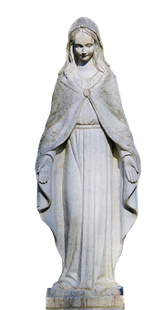 Serene Mary Statue PNG