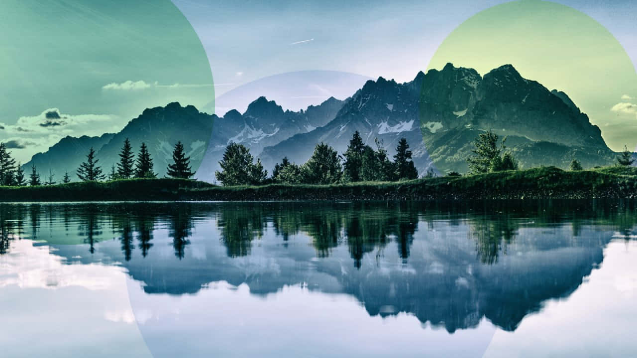 Serene Mountain Lake Reflection Wallpaper