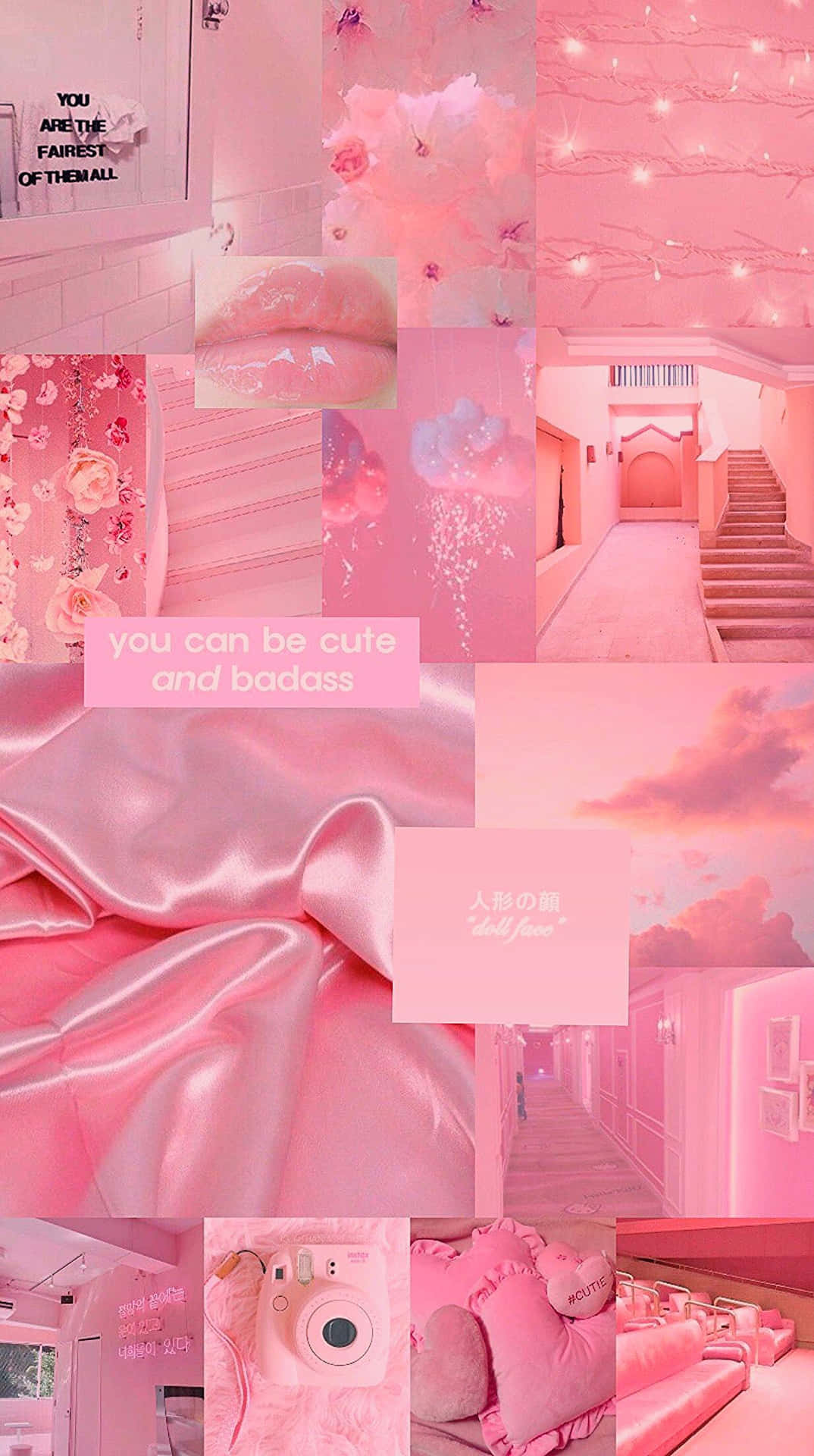 Serene Pastel Pink Dreamscape