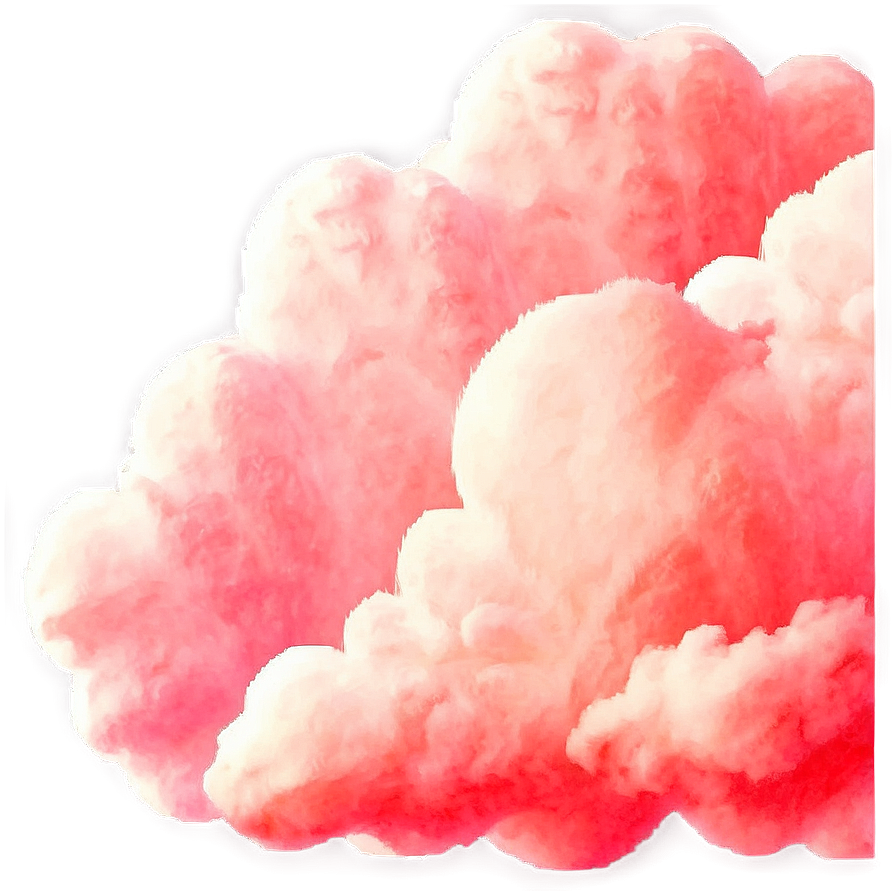 Serene Pink Cloud Background Png Xgf97 PNG