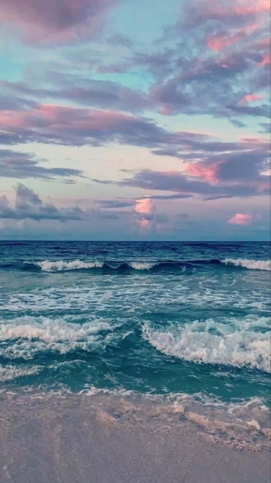 Serene_ Sunset_ Ocean_ View_4 K_ U H D Wallpaper