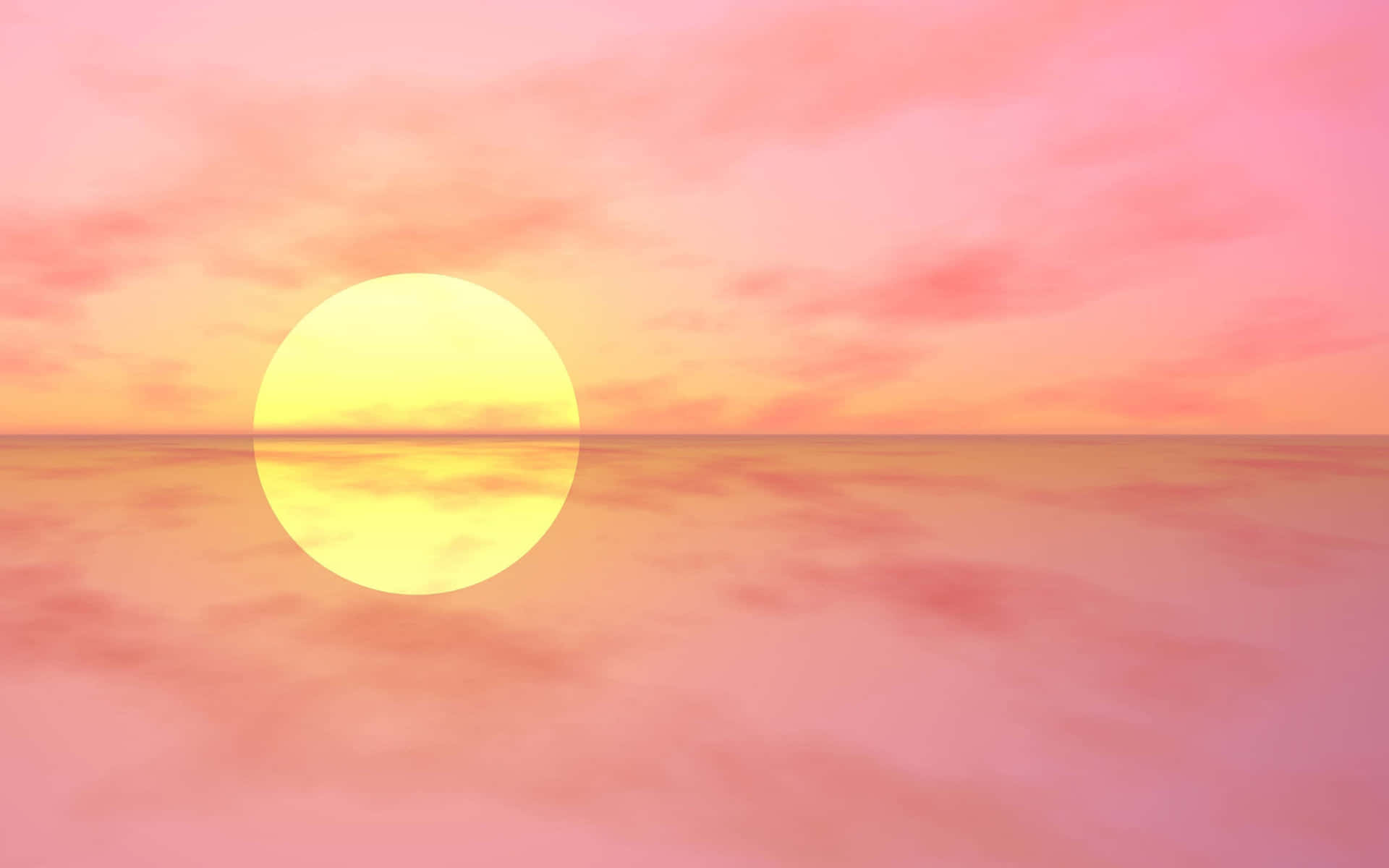 Serene Sunset Reflection Wallpaper