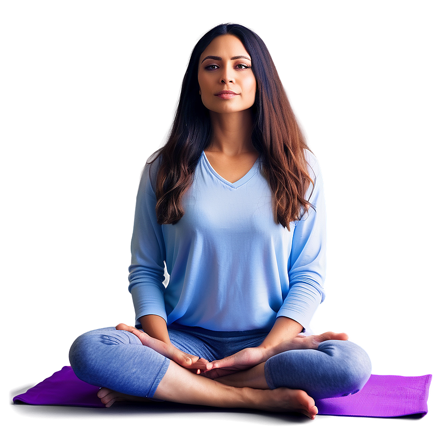 Download Serene Yoga Pose Portrait Png 38 | Wallpapers.com