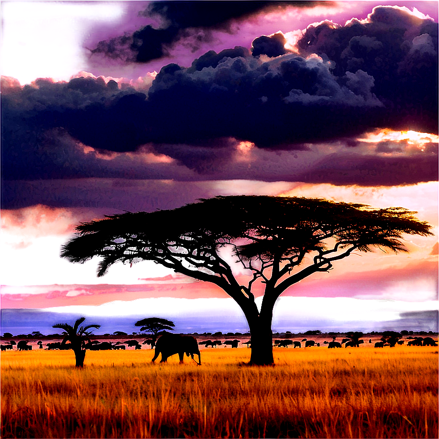 Serengeti Safari Landscape Png 44 PNG