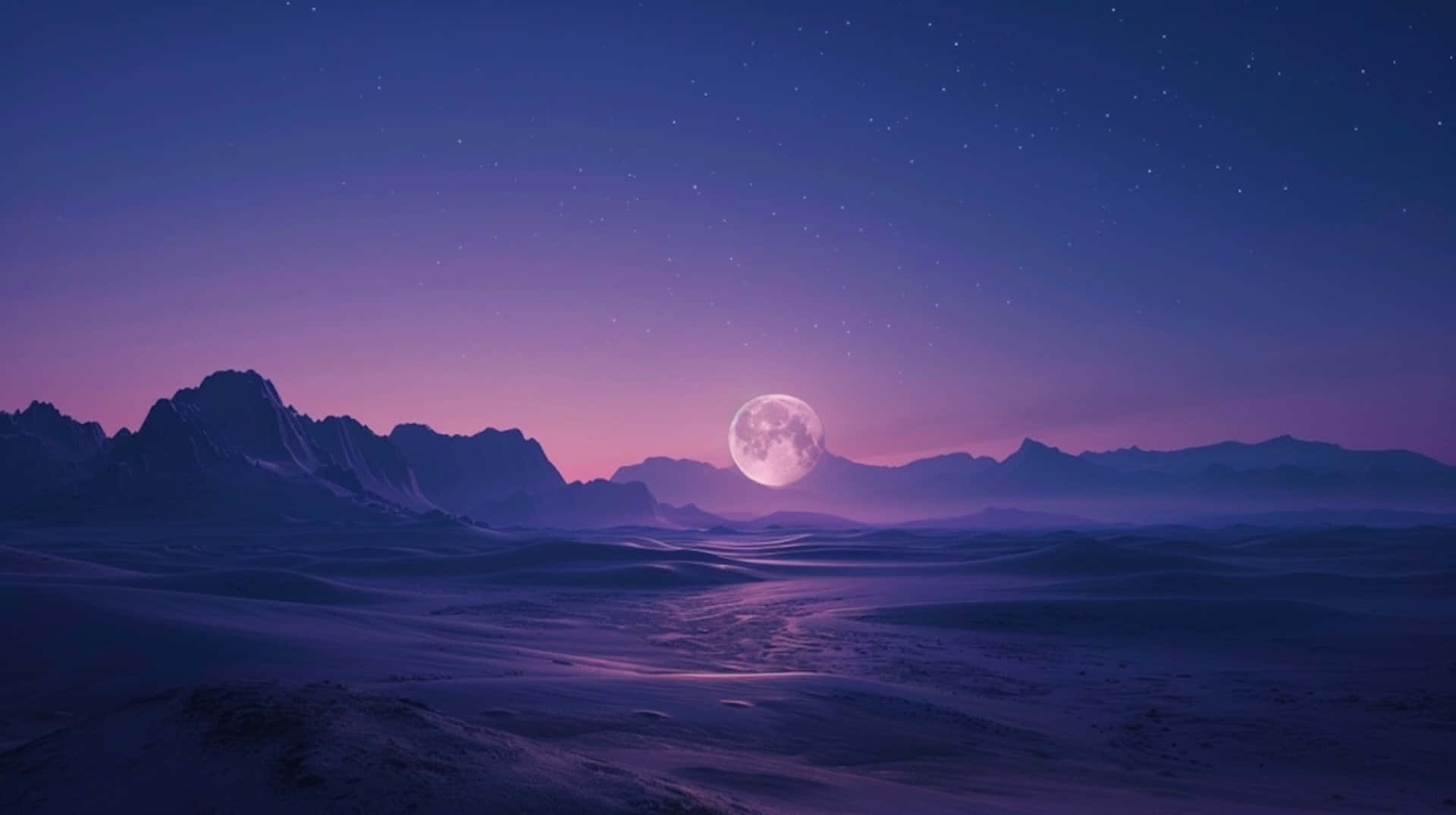 Serenity Moonrise Over Purple Landscape.jpg Wallpaper