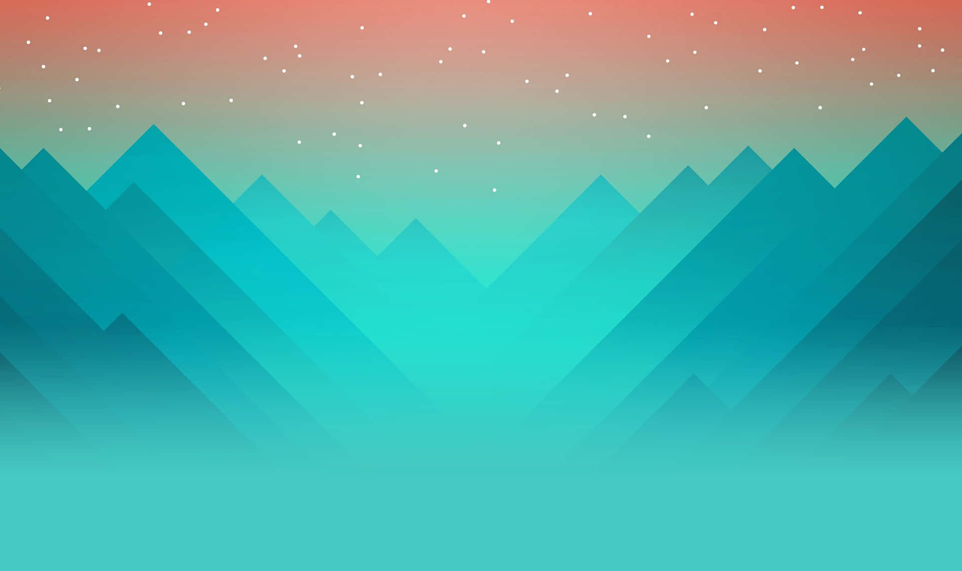 Serenity Peaks Abstract Landscape Wallpaper