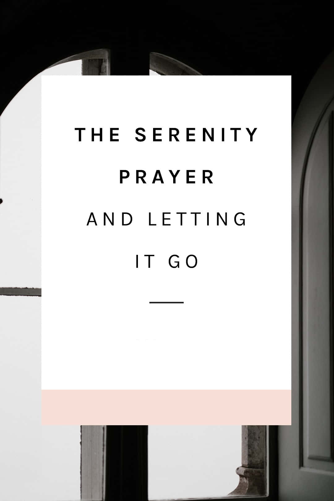 Vis billedet af Serenity Prayer, når du arbejder. Wallpaper