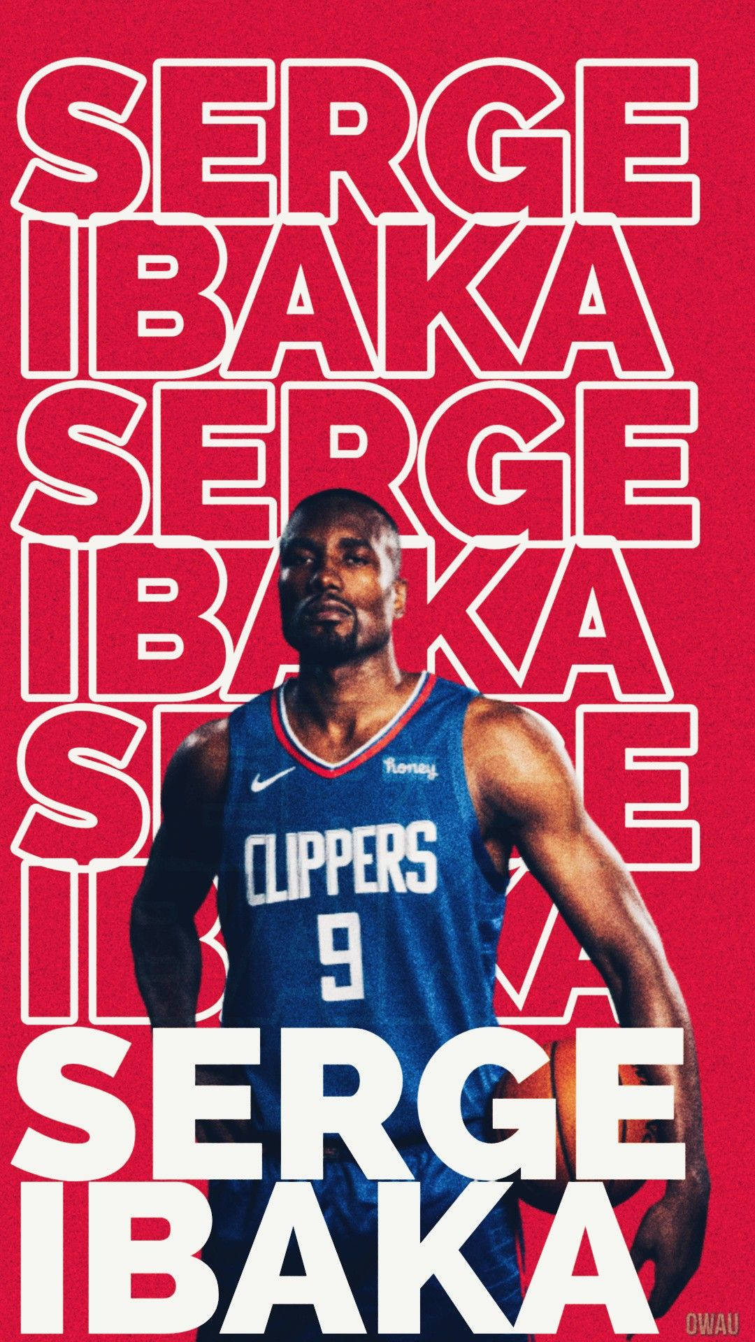 Serge Ibaka Digitally Rendered Poster