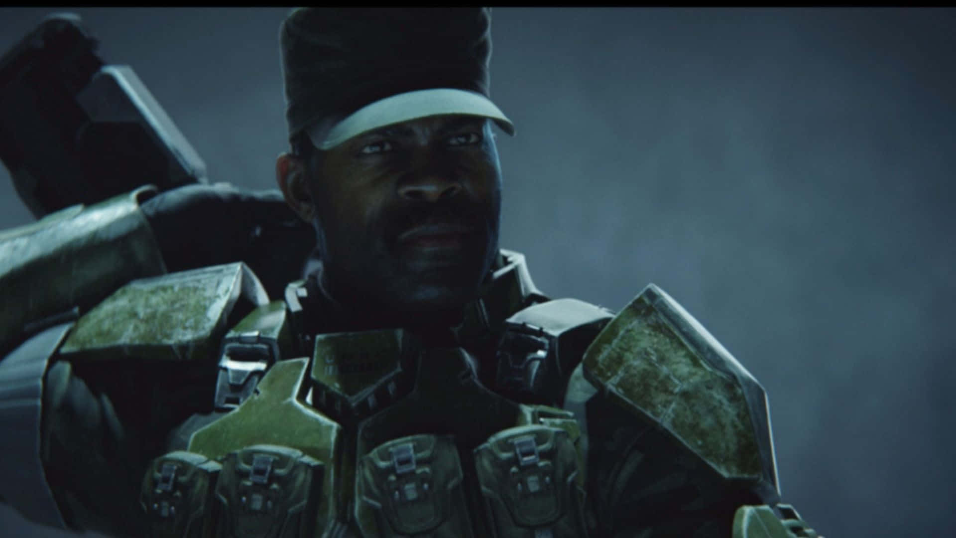 Sergeant Johnson in Action Wallpaper