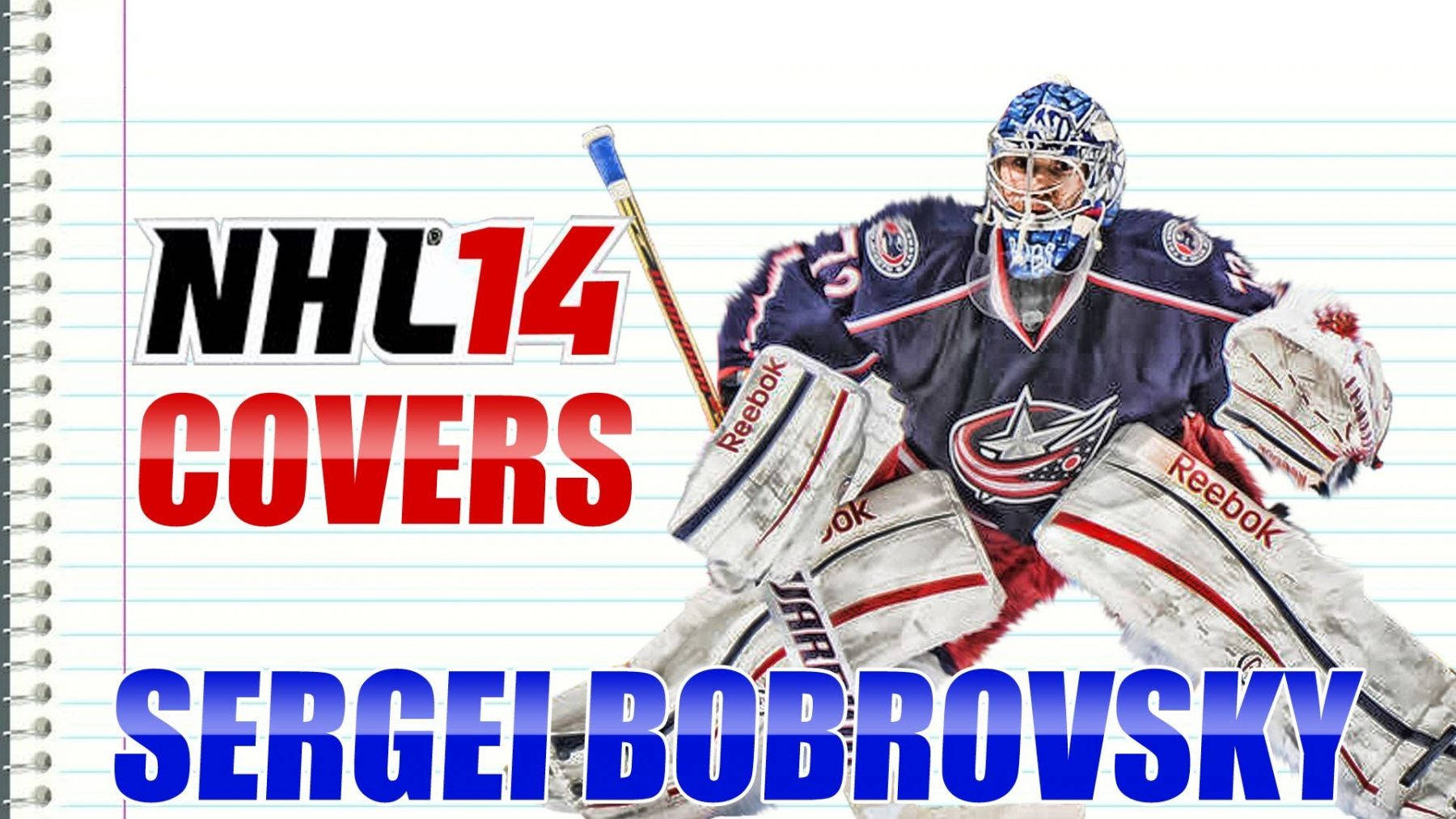 Sergei Bobrovsky NHL 14 Grafisk kunst på indpakket lærred Wallpaper