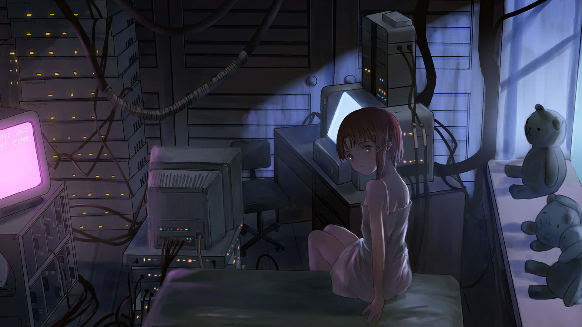 "Explore The Digital World With Serial Experiments Lain" Wallpaper