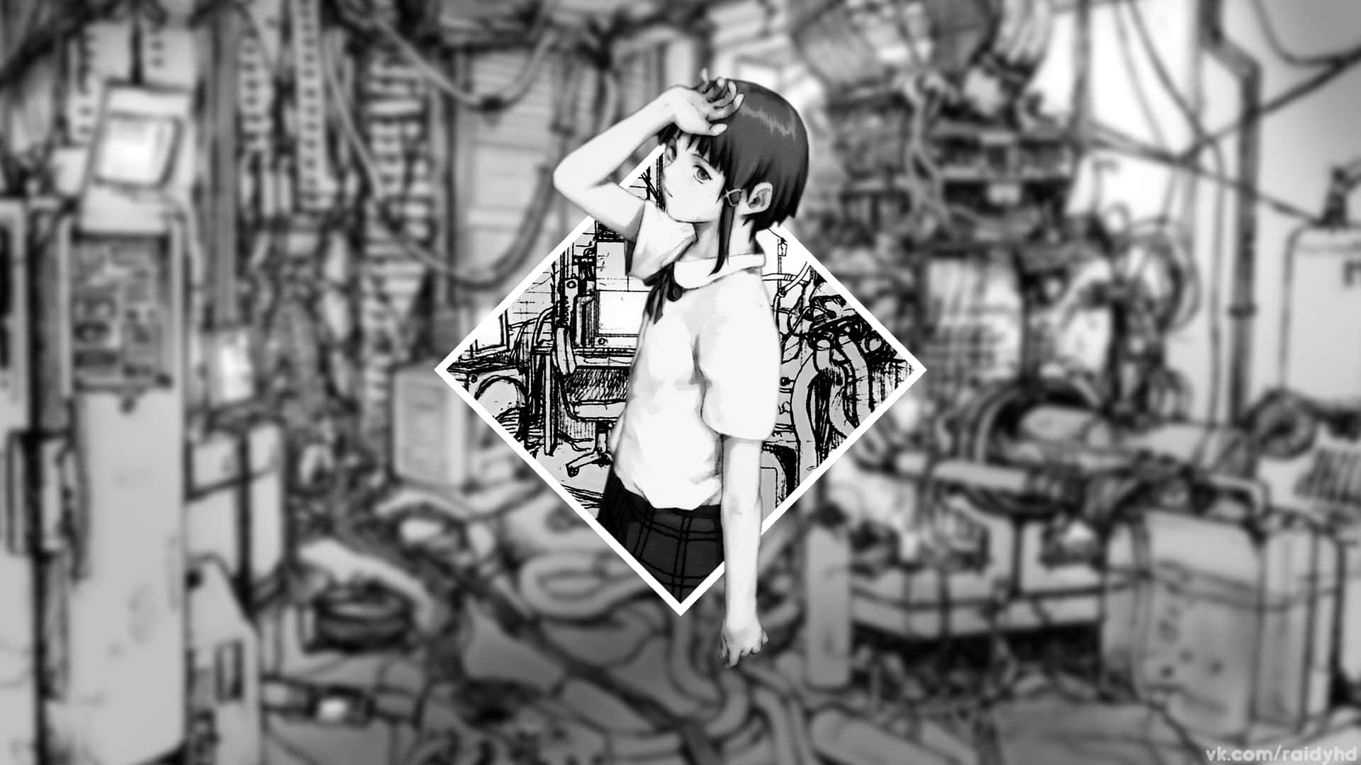 Serial Experiments Lain is a classic cyberpunk anime Wallpaper