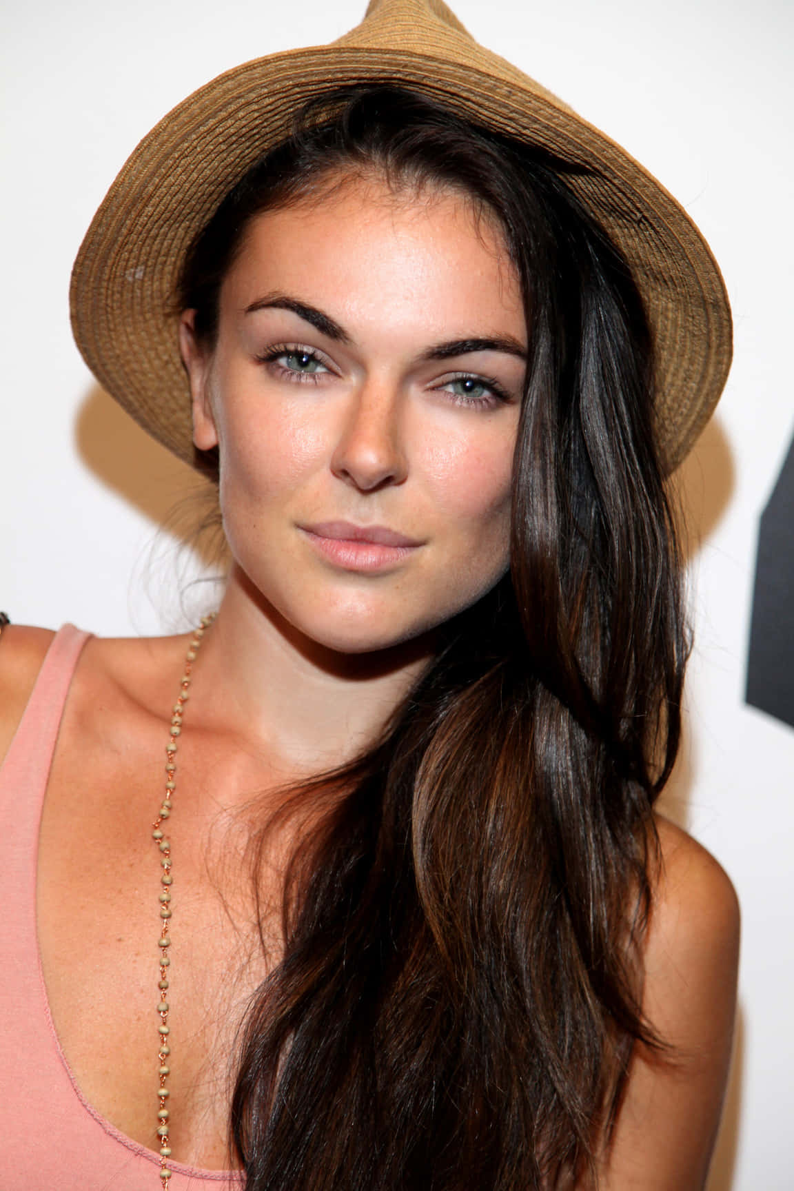 Serinda Swan Summer Hat Portrait Wallpaper