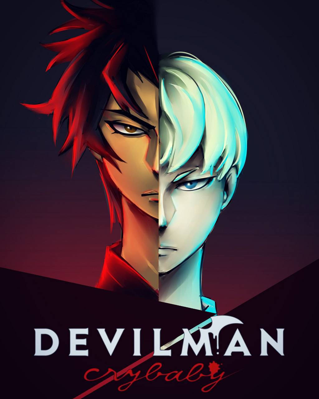 Enter the dark and enigmatic world of Devilman Crybaby. Wallpaper