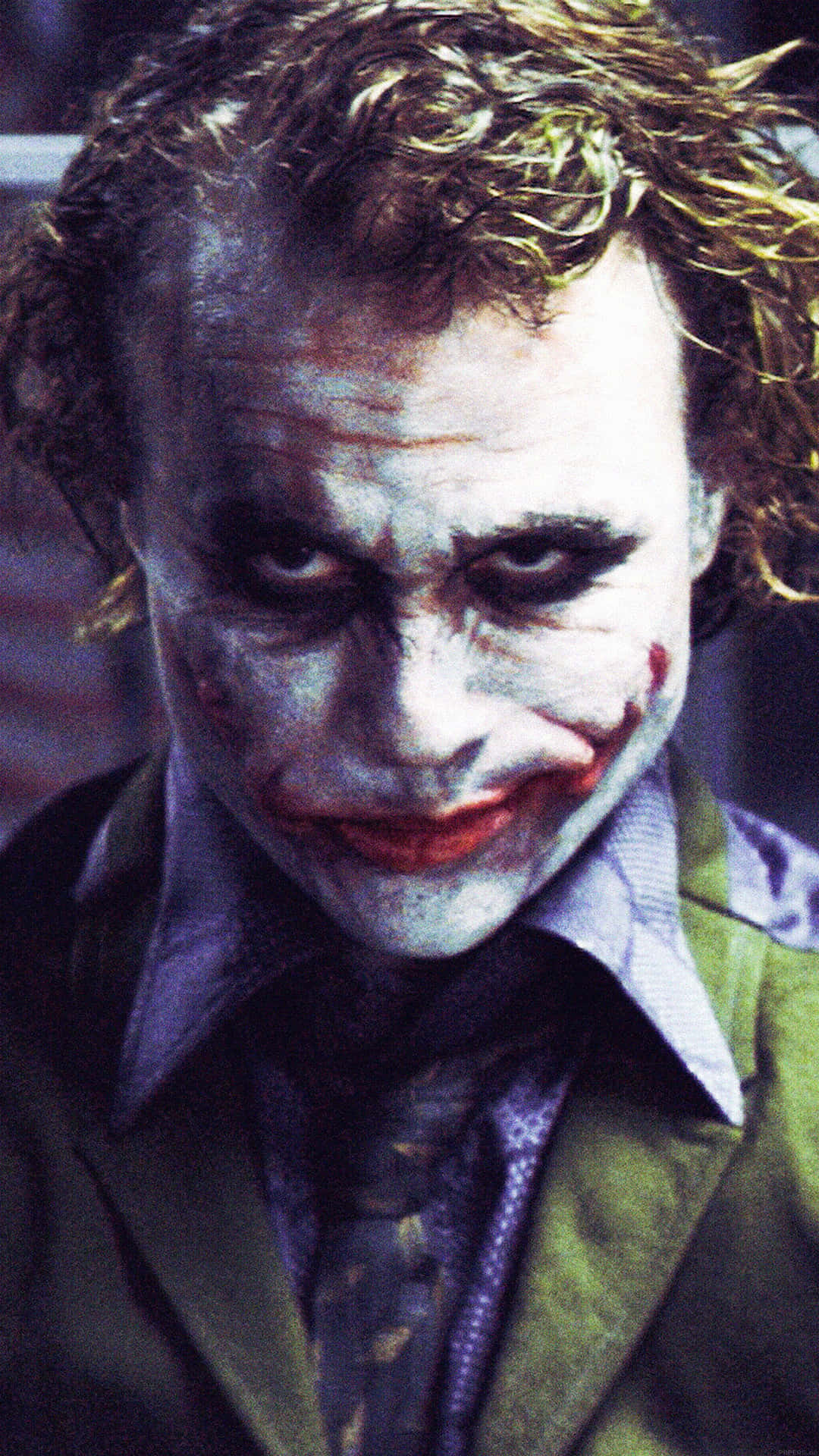 Serious Heath Ledger Joker Wallpaper