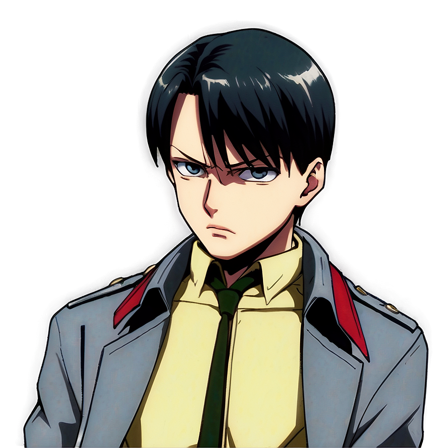 Serious Levi Ackerman Face Png 59 PNG