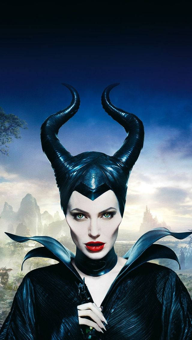Serious Maleficent Portrait Background