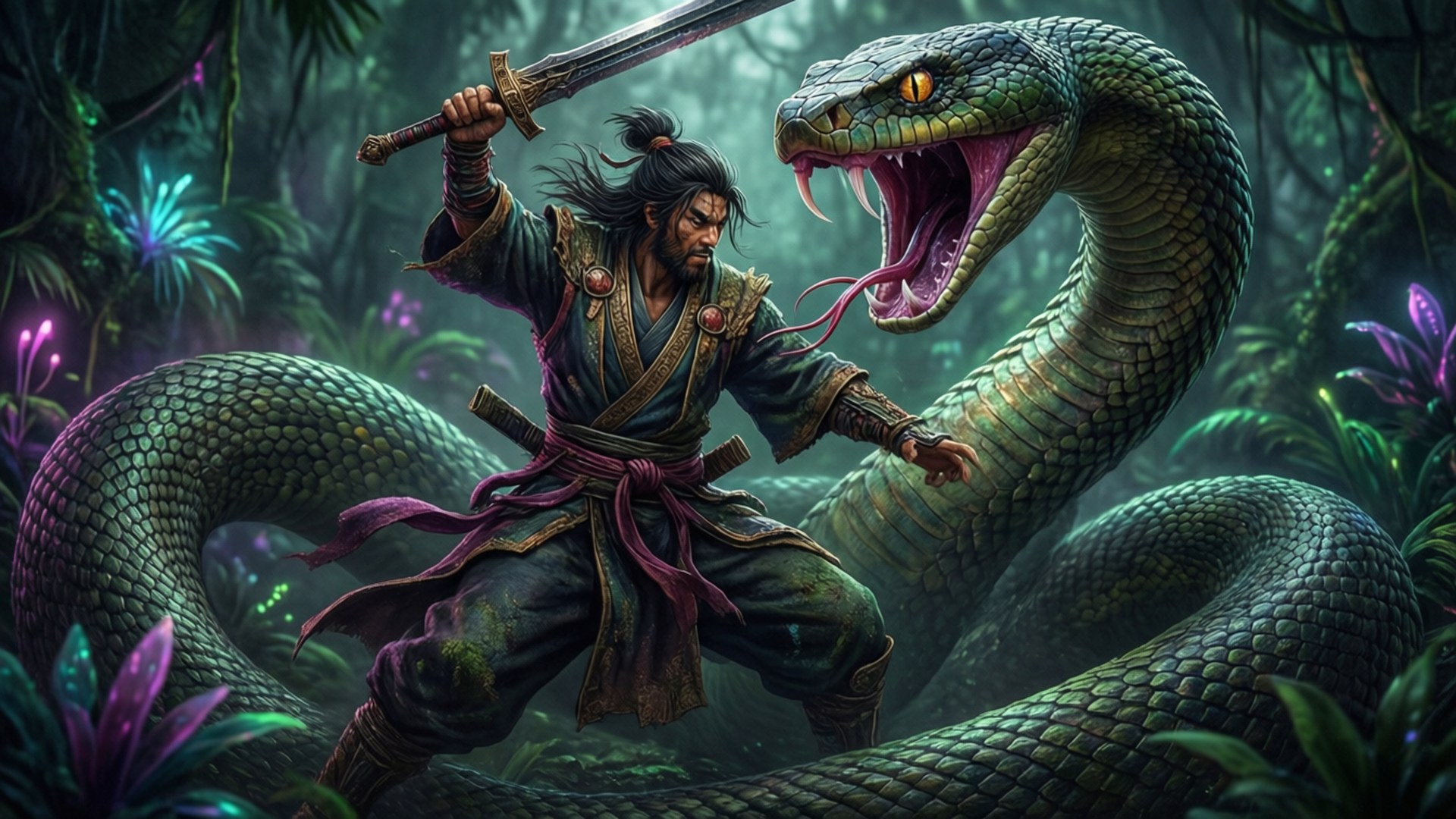 Serpent Slayer Wallpaper