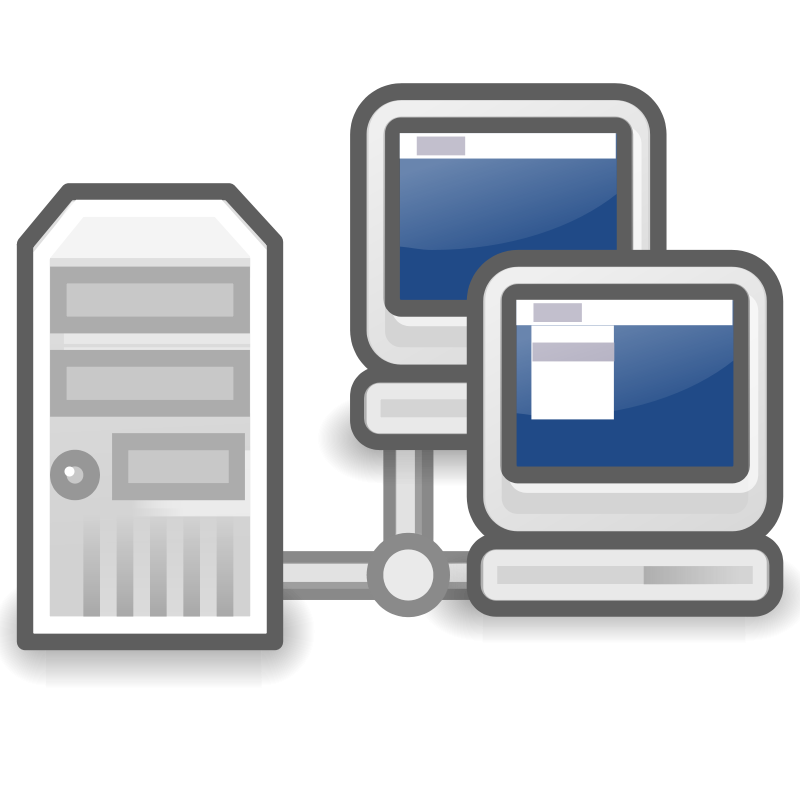 Server Connected Computers Icon PNG
