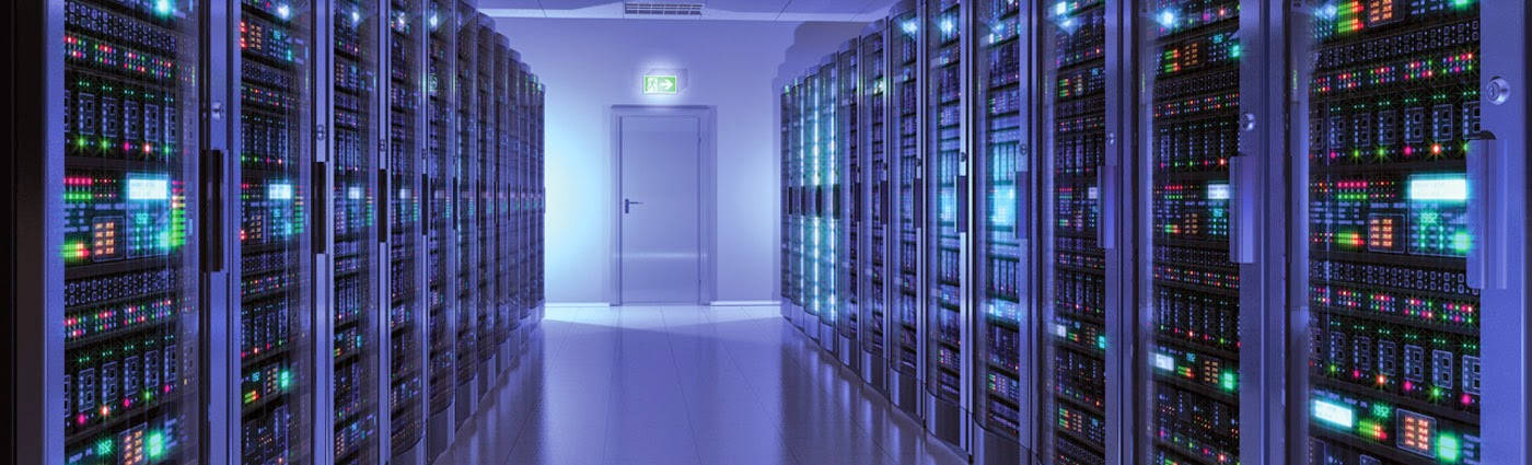 Server Room LinkedIn Cover Wallpaper