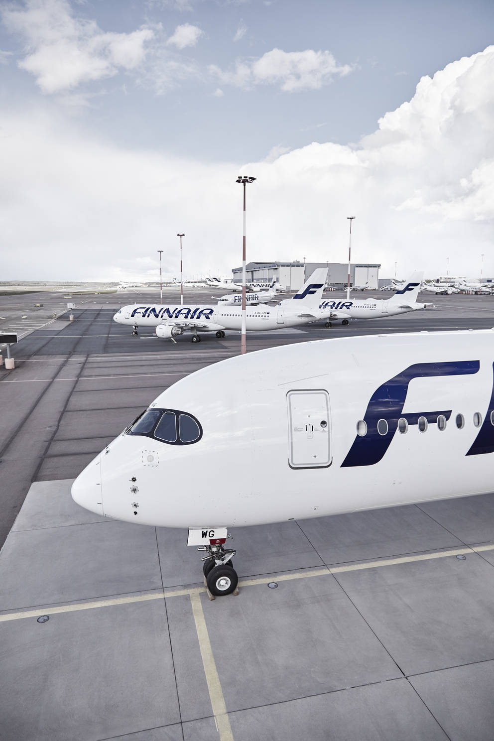 Serviziodi Finnair Alla Porta Di Imbarco. Sfondo
