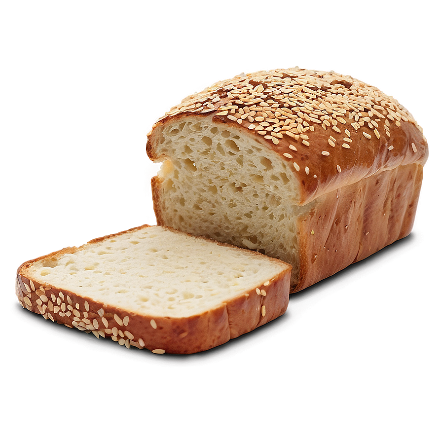 Sesame Bread Slice Png 54 PNG