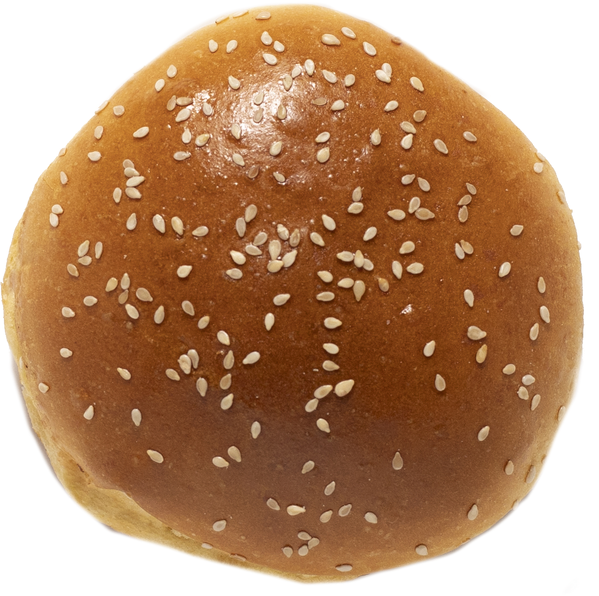 Sesame Seed Burger Bun Top View PNG