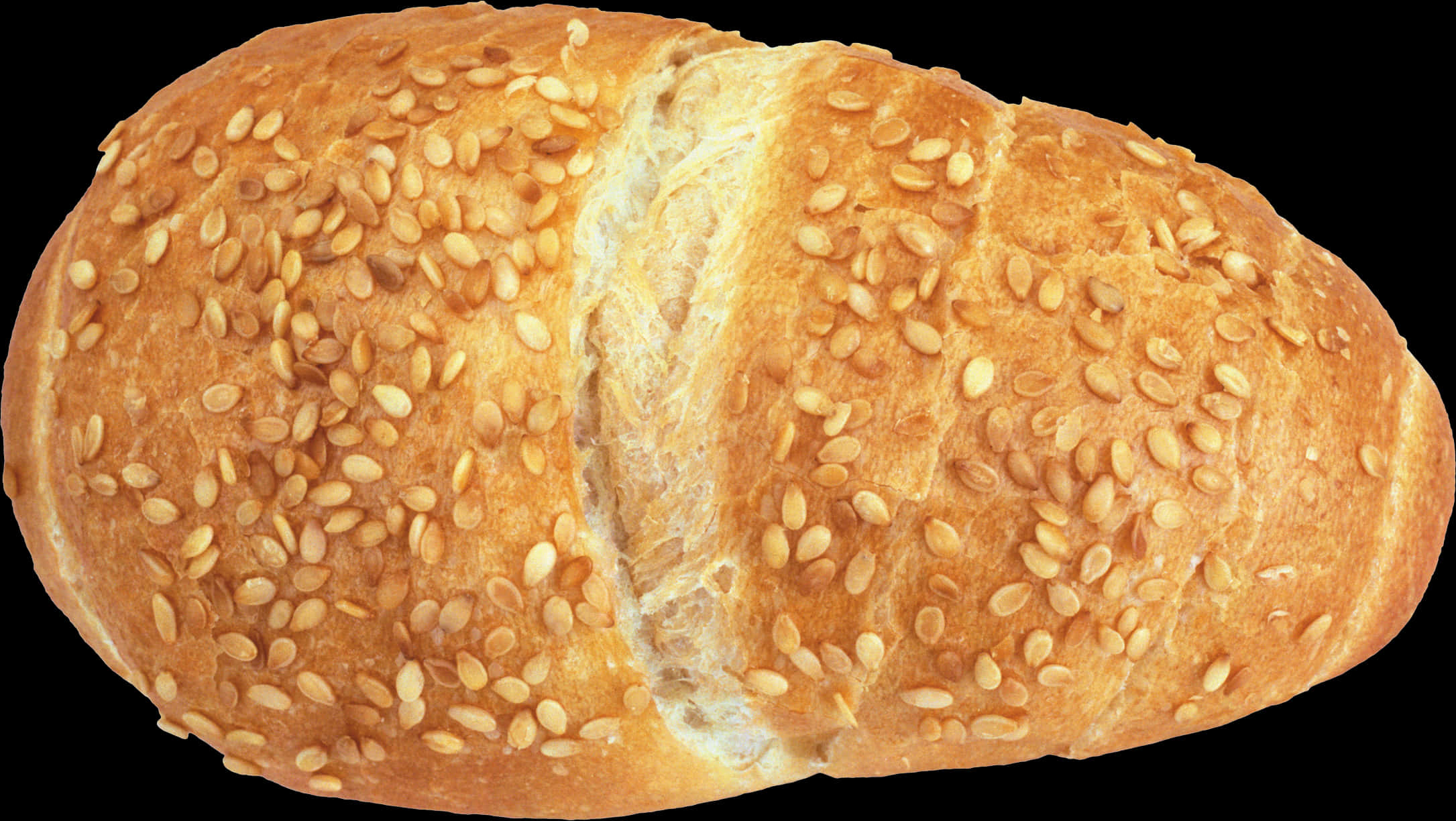 Sesame Seed Covered Bread Loaf PNG