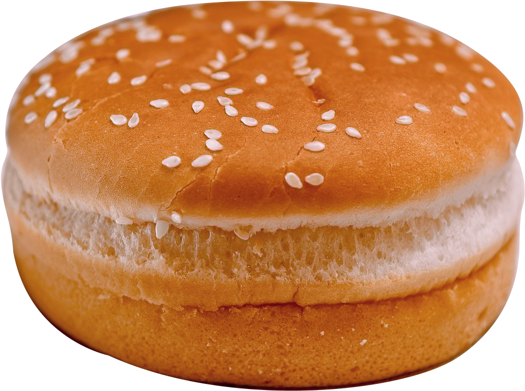 Sesame Seed Hamburger Bun PNG