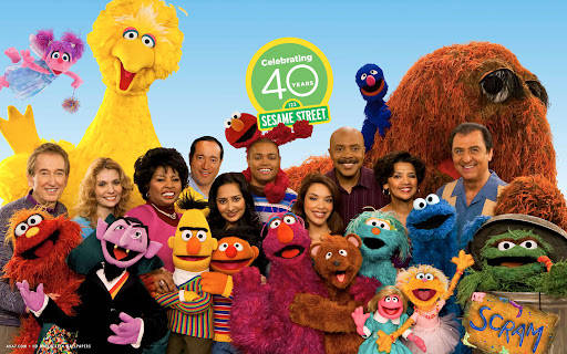 Sesame Street 40th Anniversary Background