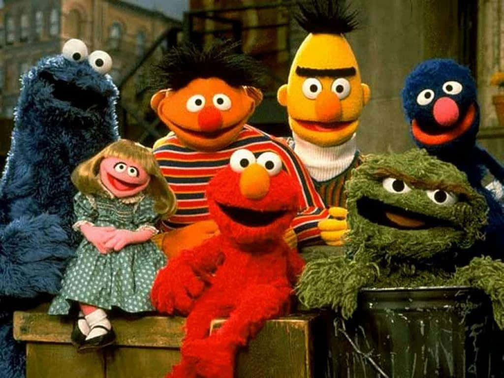Spaßhaben Auf Der Sesamstraße Mit Elmo Und Freunden