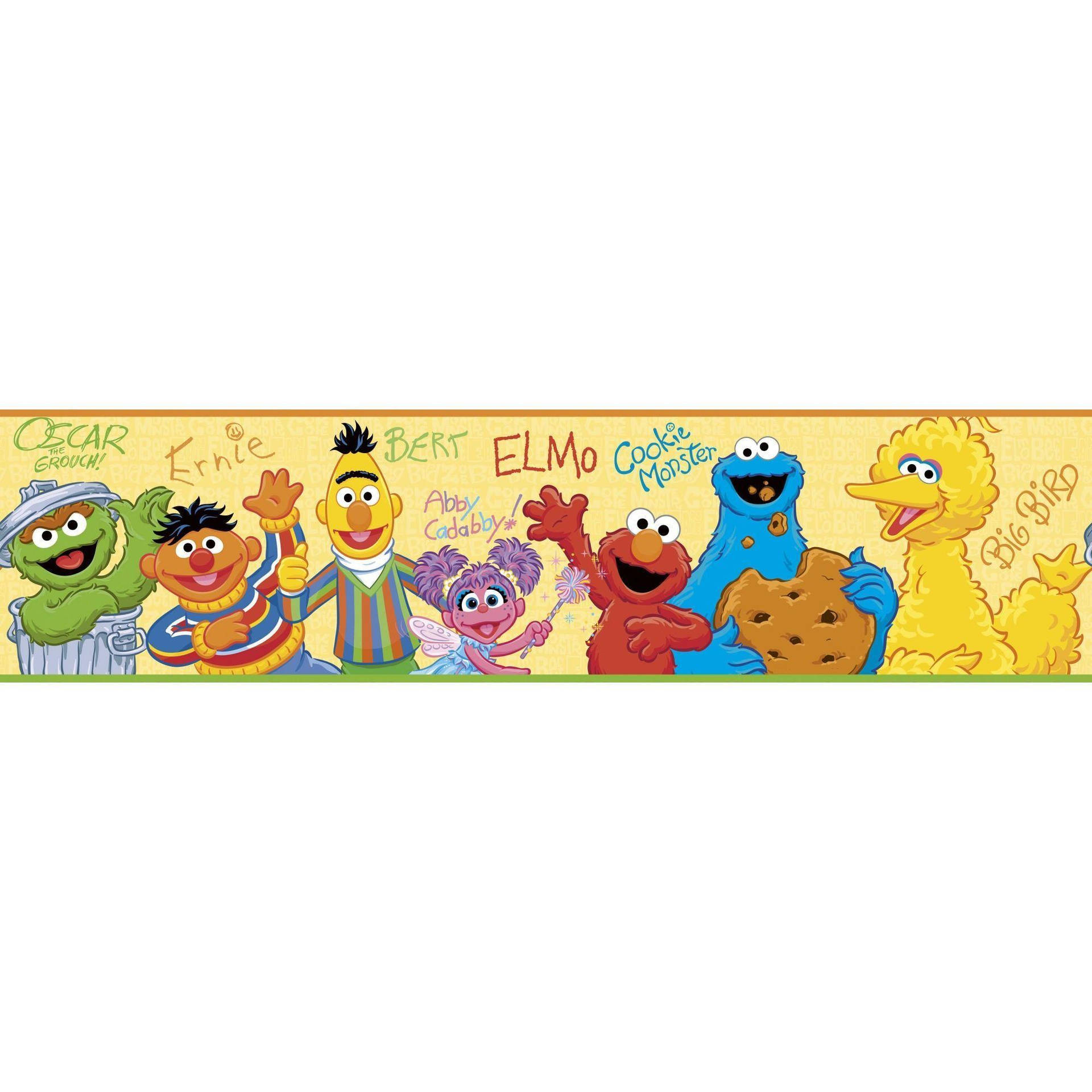 Sesame Street Cartoon Art Background