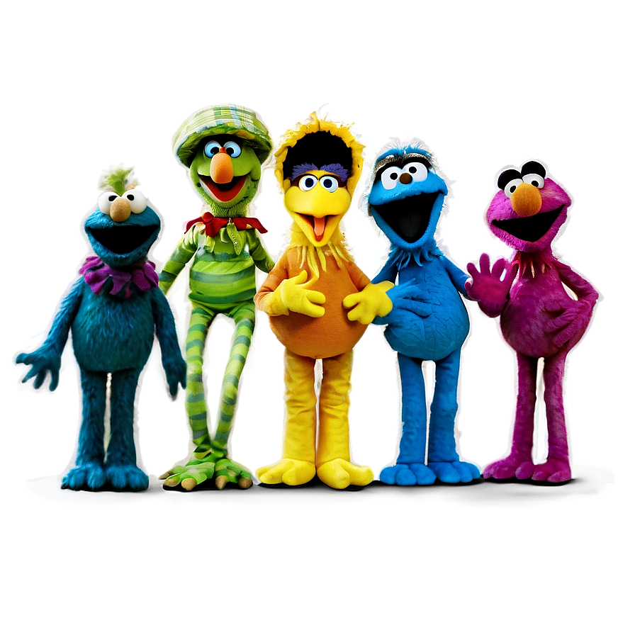 Download Sesame Street Cast Png Exx | Wallpapers.com