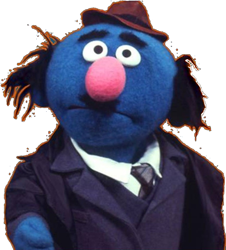 Sesame Street Character Groverin Suit PNG