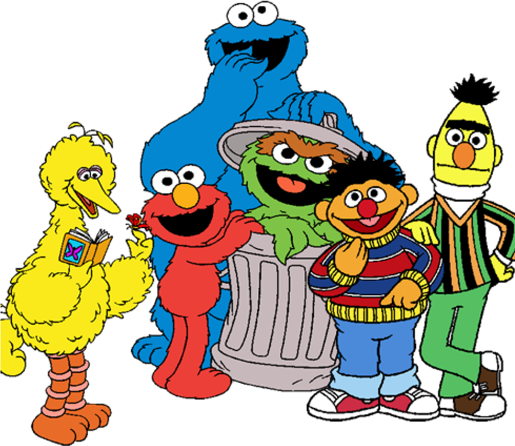 Sesame Street Characters Group PNG