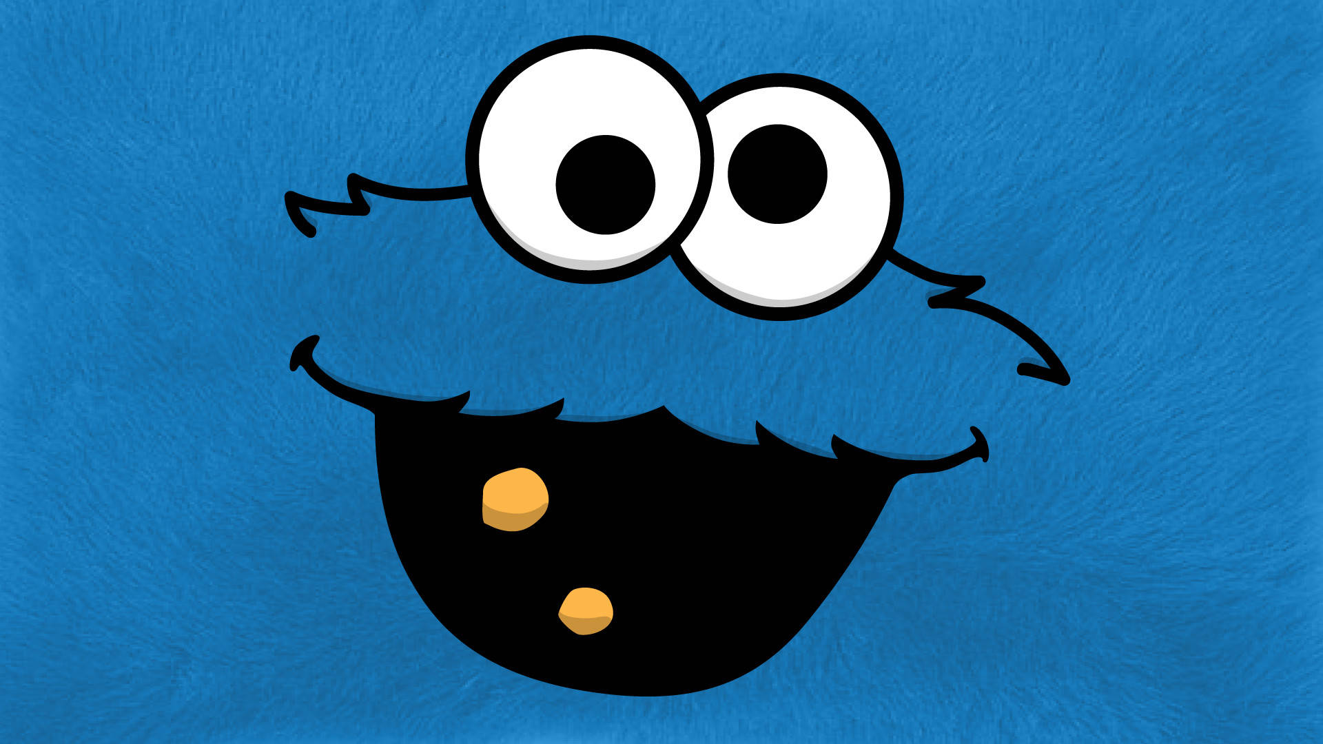 Sesame Street Cookie Monster Face Background