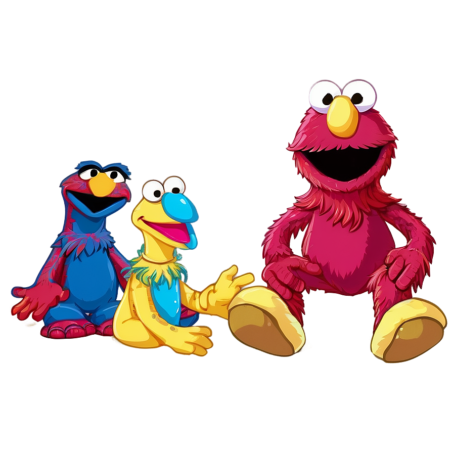 Download Sesame Street Friends Png 05212024 | Wallpapers.com